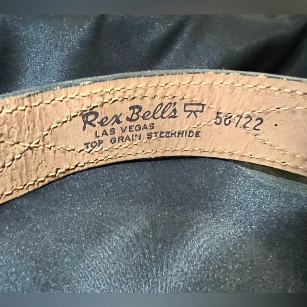 Rex Bell’s Las Vegas  Tan Leather Belt for Men